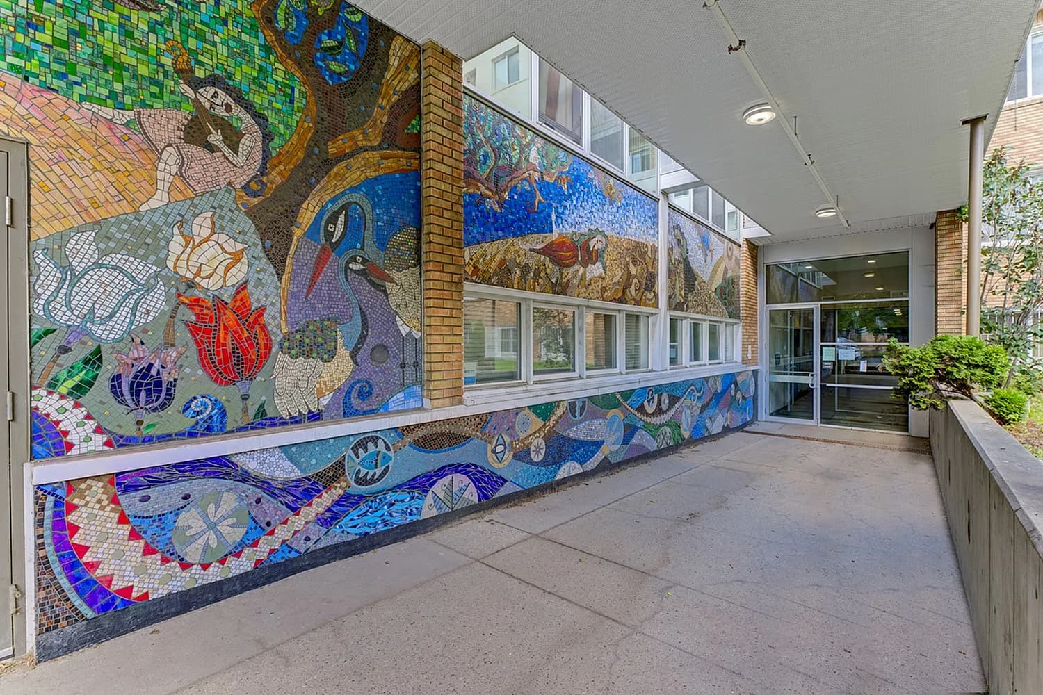 Exterior view of the building