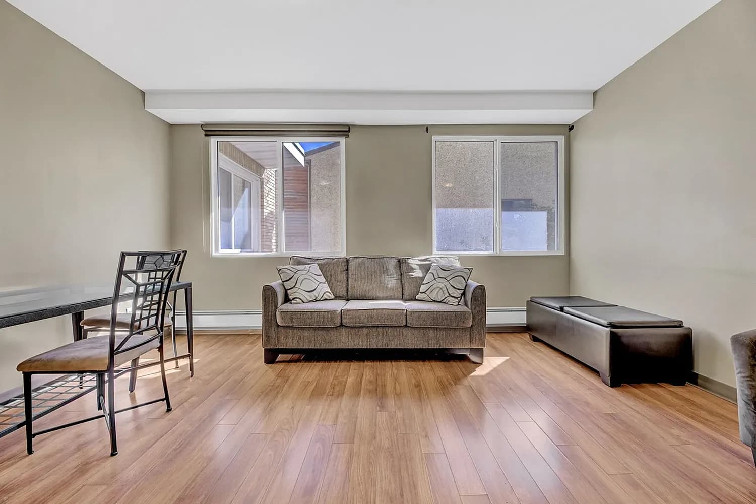 Living space with seating area