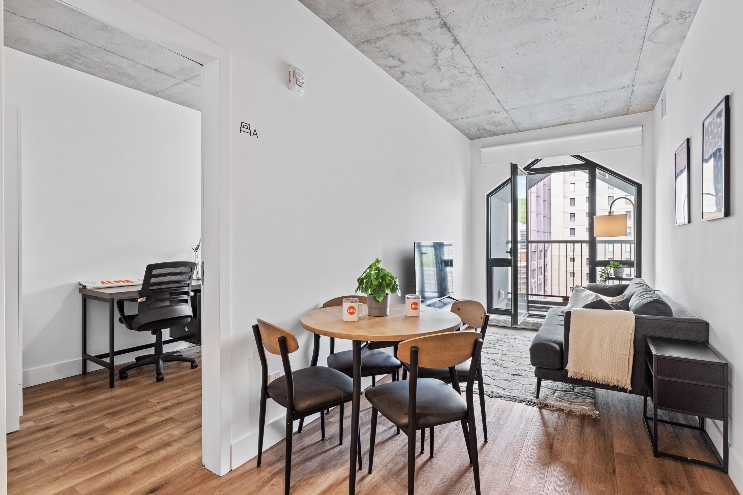 ALMA @ Shaughnessy Village student apartment living space