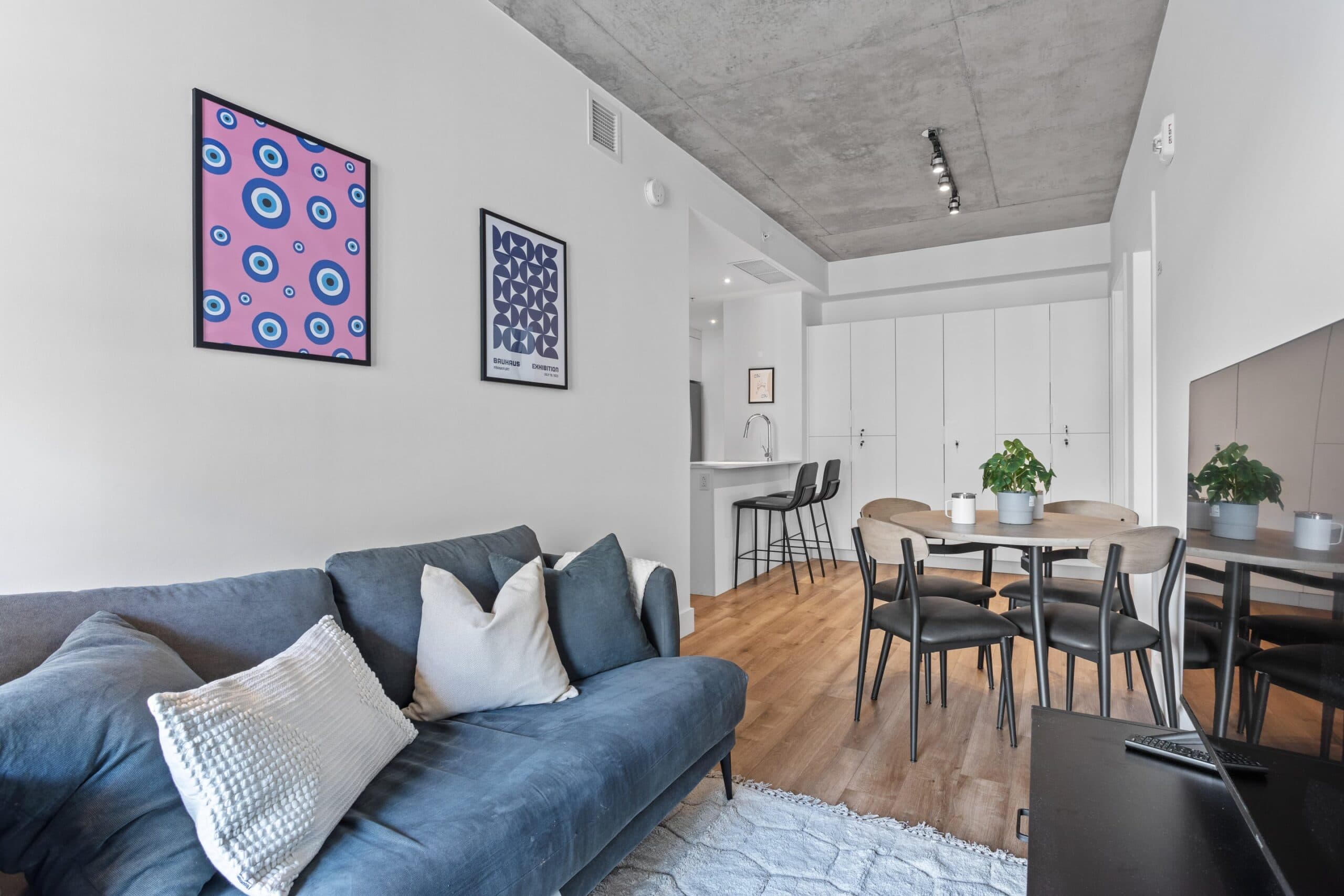 Living room with sofa and armchairs