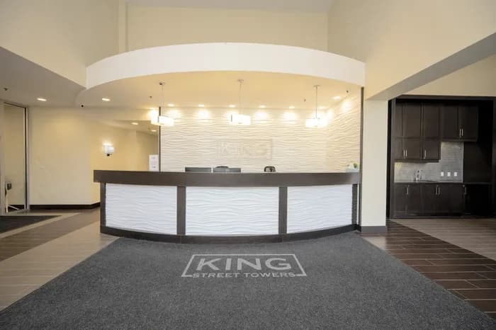 Modern reception area