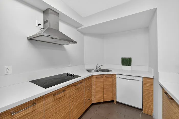 Elegant contemporary kitchen with integrated appliances